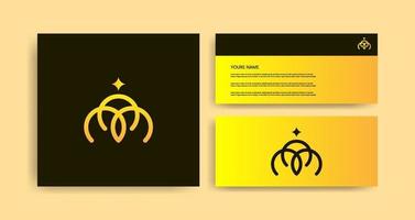 Creative Logo Design With Business Card vector