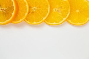 Collection of orange isolated on white background photo