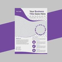 Business flyer leaflet design template free vector