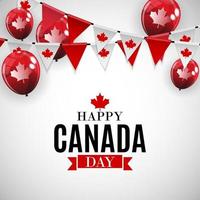 feliz día de canadá fondo tarjeta de felicitación vector