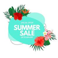 Summer sale poster vector