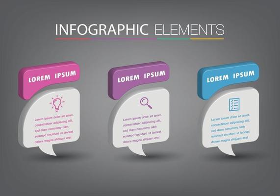 modern text box template banner Infographics