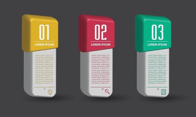 modern text box template banner Infographics