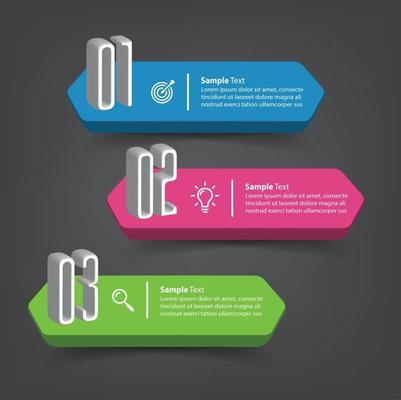 modern text box template banner Infographics