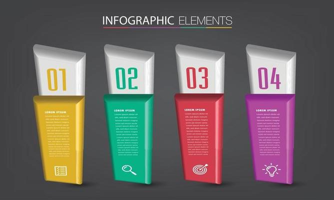 modern text box template banner Infographics