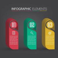 modern text box template banner Infographics vector