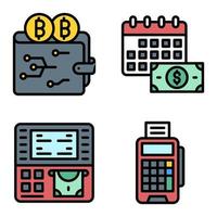 Digital Payment icon set Payment related vector