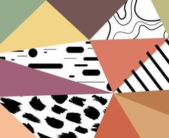 Lowpoly abstract geometric shapes pattern ornament vector