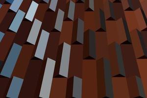 Flat abstract building wall pattern vector