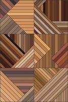 Rectangular abstract mosaic wall picture vector
