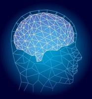 Artificial Intelligence Vector Concept Illustration Isolated On A Dark Background