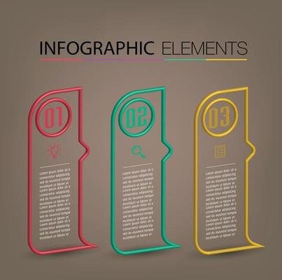 Template banner Infographics on a tan background