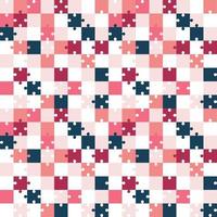 Pattern puzzles of different colors vector