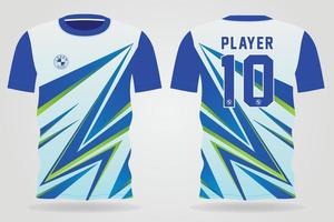 Plantilla de camiseta deportiva colorida para uniformes de equipo y diseño de camiseta de fútbol vector