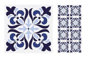 patrones de azulejos vintage antiguo sin costura vector