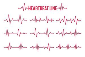 vector de gráfico de latidos del corazón concepto de ayudar a los pacientes y hacer ejercicio para la salud