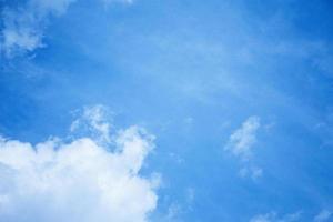 Blue sky and white clouds photo