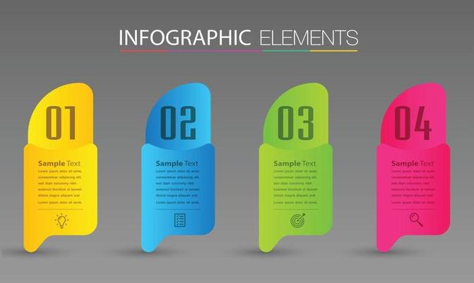 modern text box template banner Infographics