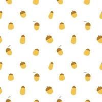 Acorn seamless pattern vector