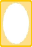 Empty oval shape banner template vector