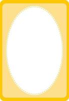 Empty oval shape banner template vector