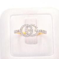 Diamond ring 9k gold photo