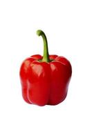 Red bell peppers raw food Isolated  with Clipping path photo