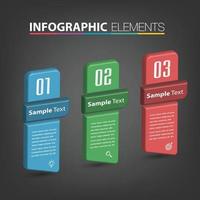 modern text box template banner Infographics vector