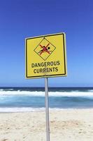 Dangerous currents sign photo