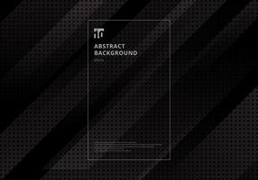 Abstract technology geometric diagonal with squares pattern texture black background vector