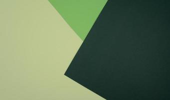 Beige, light and dark green colored blank geometric paper. photo