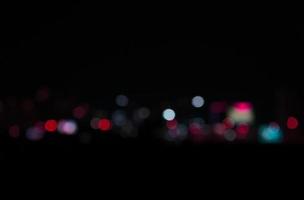 Vintage style of bokeh at dark night photo