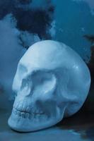 Blue Gels Skull photo