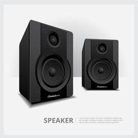 Speakers isolated vector illustration set