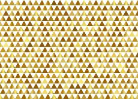 Abstract elegant gold gradient geometric triangles pattern on white background and texture. Luxury premium styles. vector