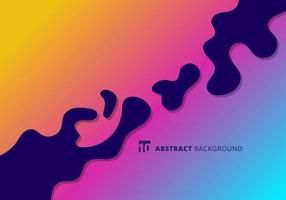 Abstract bright splashes in minimal flat style. Modern wavy shapes background with copy space. vector