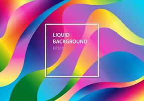 Abstract liquid colorful modern style rainbow background. vector