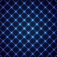 Abstract squares lines grid pattern with circles laser light on blue background technology concept. Geometric template design for cover brochure, banner web, presentation, etc vector