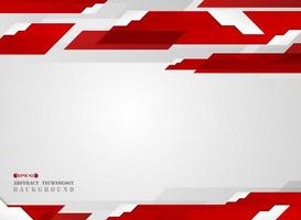 Abstract futuristic gradient, red stripe line pattern with white edge shadow background. vector