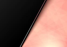 Fondo de poli baja geométrico rosa moderno abstracto con rayas diagonales negras vector