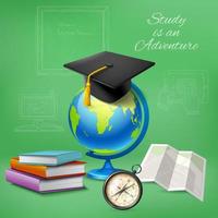 Education realistic design concept Vector Illustration