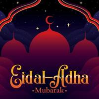 concepto de fondo de eid al adha vector