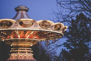 Merry go round in the evening photo