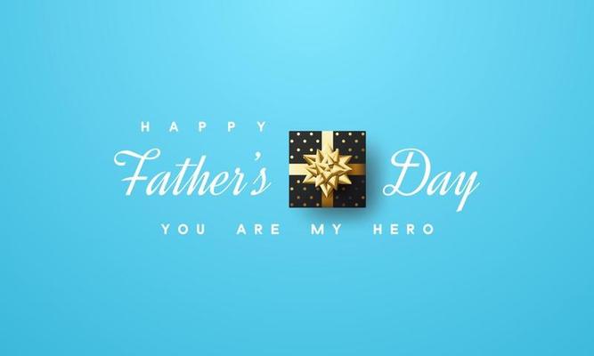 Happy father day with square frame