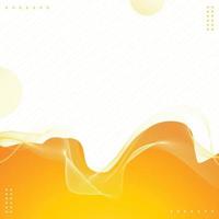 Yellow Wave Background vector