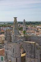 Aerial view of Saint Martin de Re from Church Saint Martin in Ile de Re in France photo