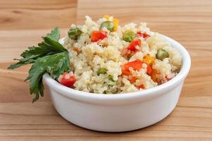 Quinoa with vegetables photo