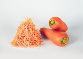 Carrot isolated on the white background photo