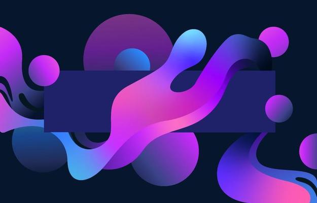 Abstract Fluid Blue Background
