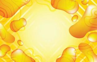Yellow with Liquid Background Template vector